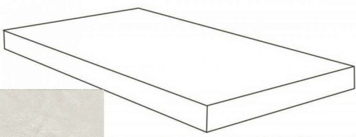 Керамогранитные Atlas Concorde Russia Керамогранит Ступень Atlas Concorde Rinascente Resin White Scalino Angolare Sx 33x160