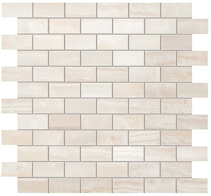 Керамическая Atlas Concorde Russia Atlas Concorde Supernova Onyx Pure White Brick Mosaic 30,5x30,5