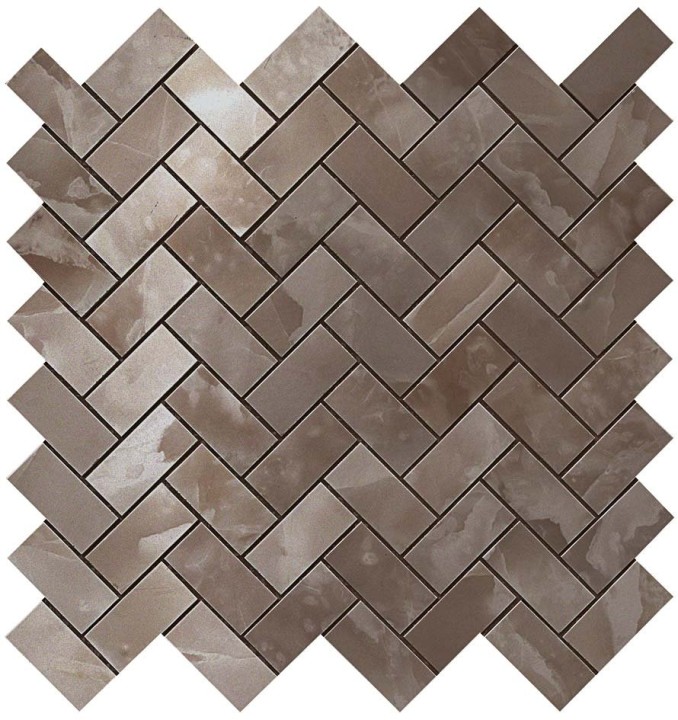 Керамическая Atlas Concorde Russia Atlas Concorde Supernova Onyx Black Agate Herringbone Mosaic 30,5x30,5