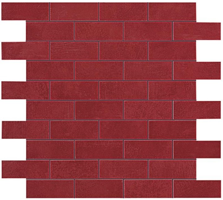 Керамическая Atlas Concorde Boost Red Minibrick 30x30 — фото 2