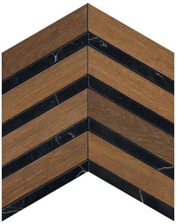 Матовый Atlas Concorde Heartwood Brandy Marble Chevron 29,4x28,7