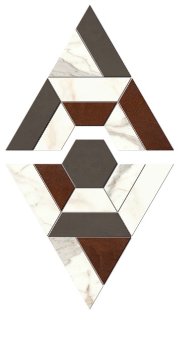 Керамическая Atlas Concorde Marvel Shine Marvel Mosaico Match Lapp 29,2x33,7 — фото 3