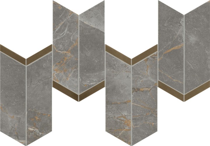 Керамическая Мозаика Керамогранит ATLAS CONCORDE MARVEL X Fior di Bosco Mosaico Chevron Lappato 19,2x46,3