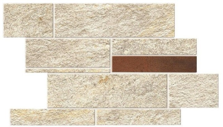 Керамическая Atlas Concorde Мозаика Norde Magnesio Brick Corten 39х27,8 керамогранит