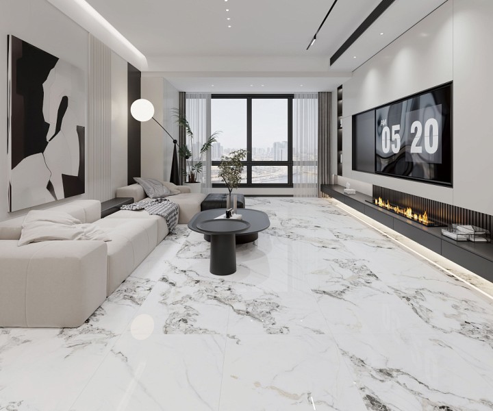 Полированный Basconi Home Керамогранит BHW-0035 Bianco Gold Soft Polished 600х1200x10 — фото 8