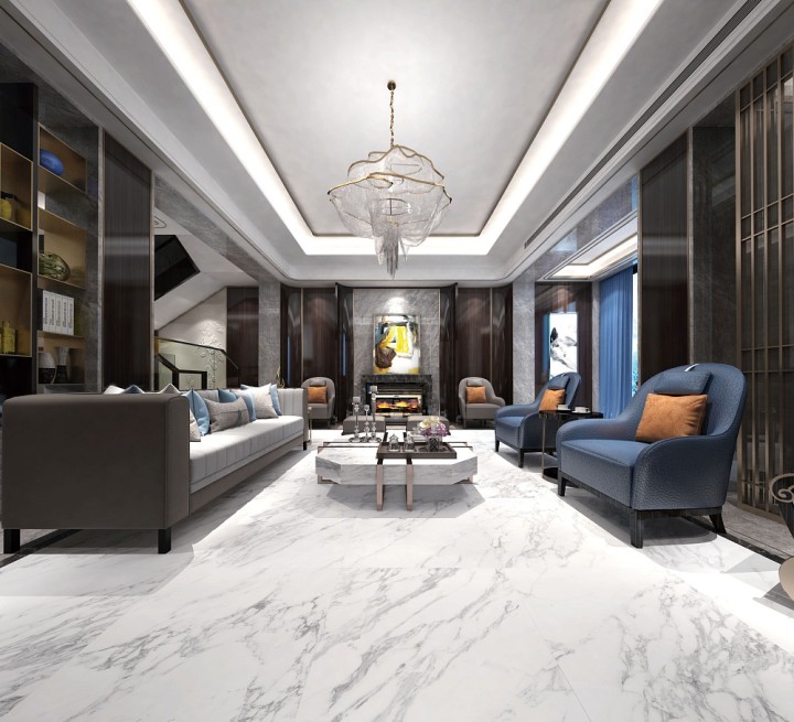 Полированный Basconi Home Керамогранит BHW-0037 Bianco Soft Polished (Gold) 600х1200x8 — фото 7