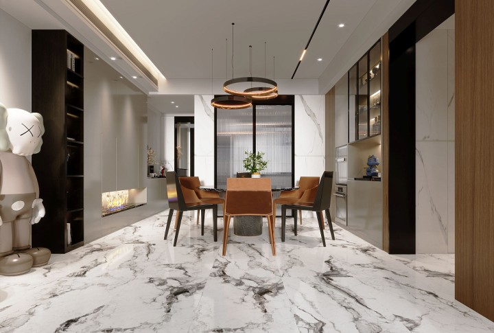 Полированный Basconi Home Керамогранит BHW-0002 Capolavoro Polished (Sinking Ink) 600х1200x8 — фото 7