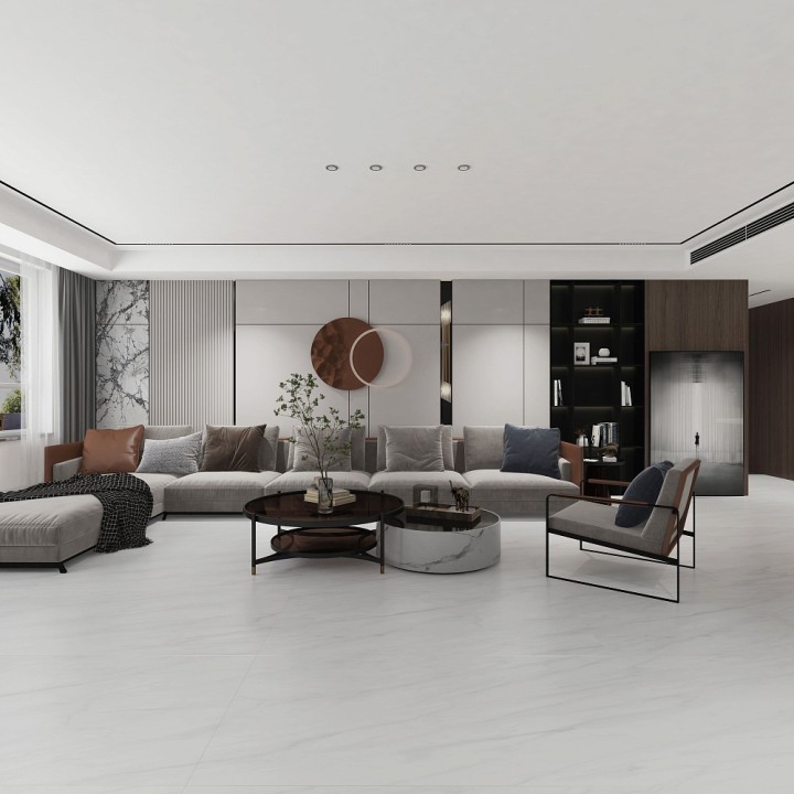 Полированный Basconi Home Керамогранит BHW-0022 Carrara Matt Grains Soft-Polished Mould 600х1200x10 — фото 7