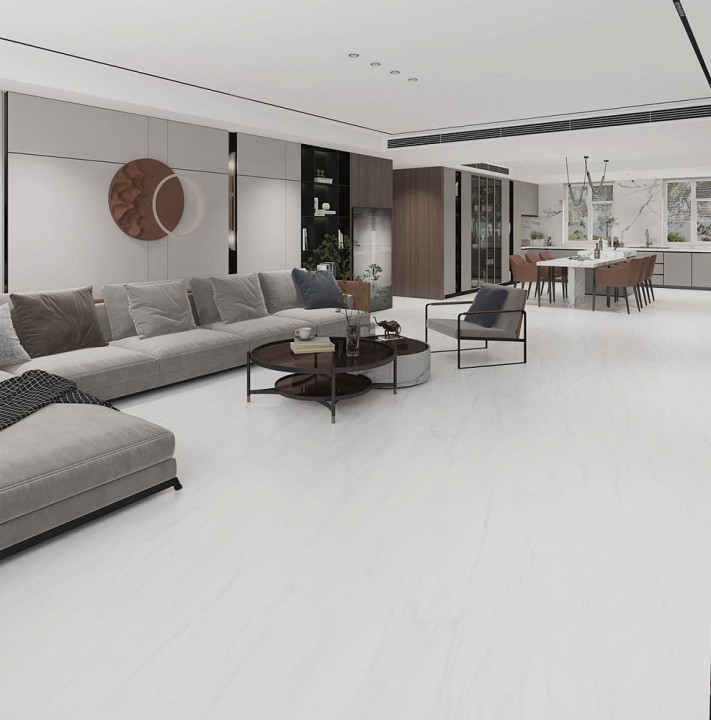 Полированный Basconi Home Керамогранит BHW-0022 Carrara Matt Grains Soft-Polished Mould 600х1200x10 — фото 9