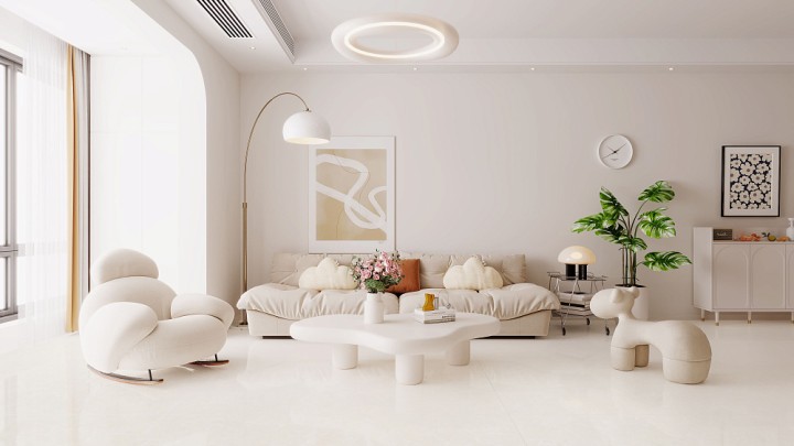 Полированный Basconi Home Керамогранит BHW-0019 Crema Marfil Polished (Sinking Ink) 600х1200x8 — фото 6