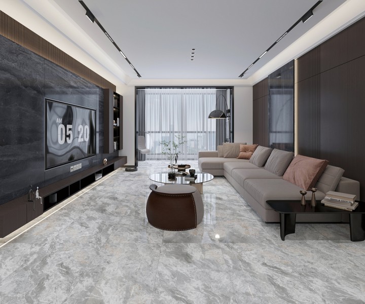 Полированный Basconi Home Керамогранит BHW-0034 Grey Soul Soft Polished (Gold) 600х1200x8 — фото 5