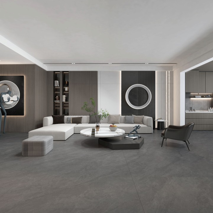 Лаппатированный Basconi Home Керамогранит BHW-0020 Petra Dark Grains Soft-Polished Mould 600х1200x10 — фото 10