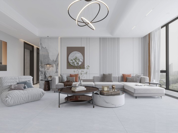 Полированный Basconi Home Керамогранит BHW-0027 Plain Beige Polished (Sinking Ink) 600х1200x8 — фото 10