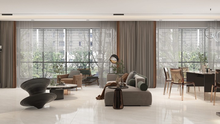 Полированный Basconi Home Керамогранит BHW-0018 Precious Stone Polished (Sinking Ink) 600х1200x8 — фото 6