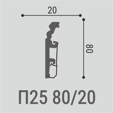 Плинтусы напольные Bello Deco Плинтус напольный П25 80-20 2x200 — фото 2