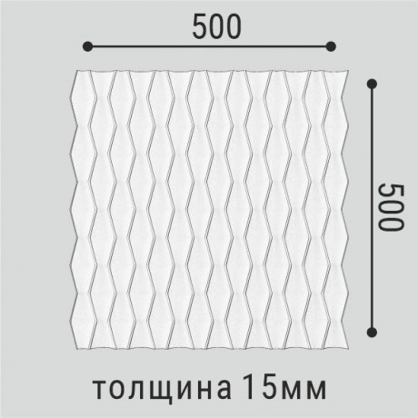 3D панели из полимера Bello Deco Стеновые панели Стеновая панель СП 17 50x50 — фото 5