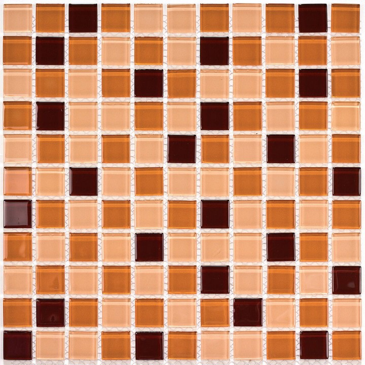 Bonaparte Мозаика стеклянная Coffee Mix 4*25*25 лист 300*300 мм — фото 4