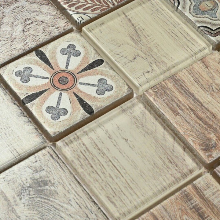 Керамическая Bonaparte Мозаика стеклянная Rabat Beige 30x30 — фото 3