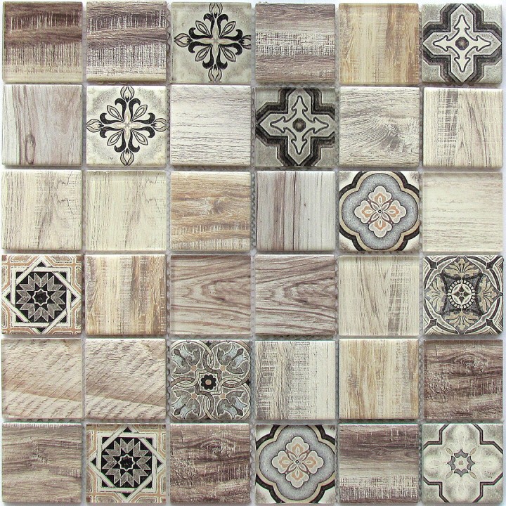 Керамическая Bonaparte Мозаика стеклянная Rabat Beige 30x30 — фото 4