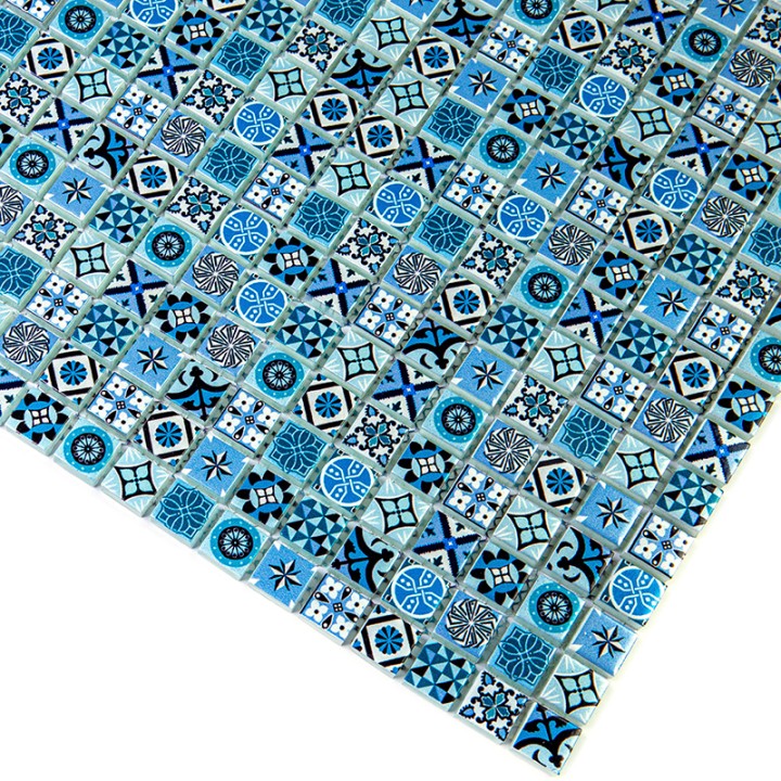 Керамическая Bonaparte Мозаика стеклянная Xindi Blue 30x30 — фото 2
