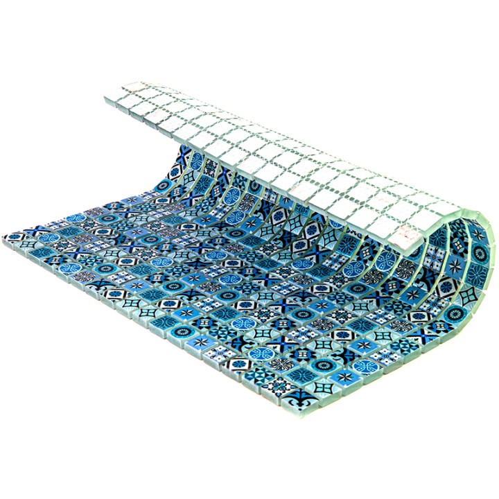 Керамическая Bonaparte Мозаика стеклянная Xindi Blue 30x30 — фото 4