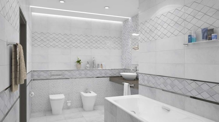 Ceramica Classic Mizar Плитка настенная тёмно-серый мозаика 17-31-06-1182 20х60 — фото 3