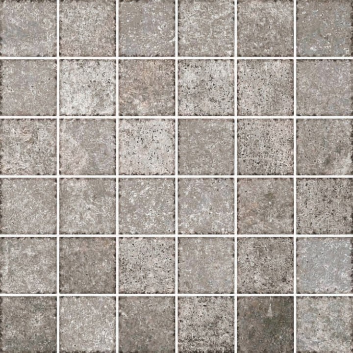 Керамическая Cerdomus Мозаика Cottage Mosaico 4,7x4,7 Antracite 30x30 матовая