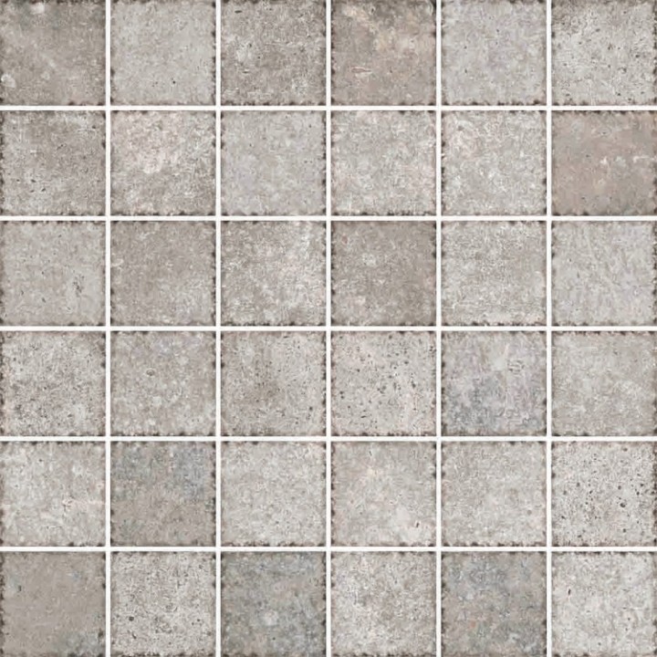Керамическая Cerdomus Мозаика Cottage Mosaico 4,7x4,7 Grigio 30x30 матовая