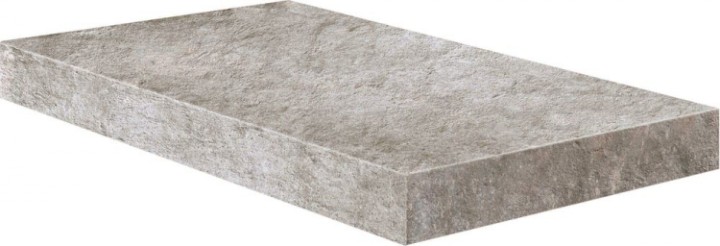 Керамогранитные Cerdomus Ступень Cottage Angolo Dx Gradino C.Retta Grigio 33x60 матовая