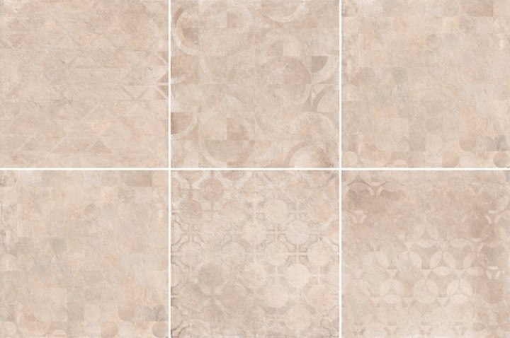 Cerdomus Керамогранит Verve Vintage Beige (6 soggetti Mix) 60x60 матовый