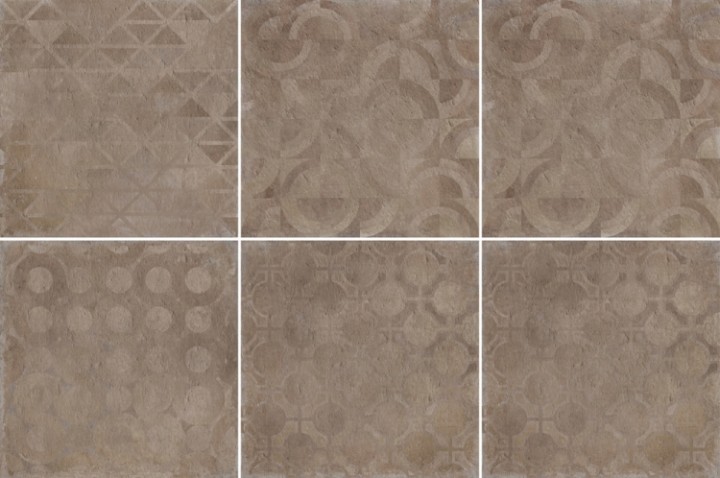 Cerdomus Керамогранит Verve Vintage Brown (6 soggetti Mix) 60x60 матовый