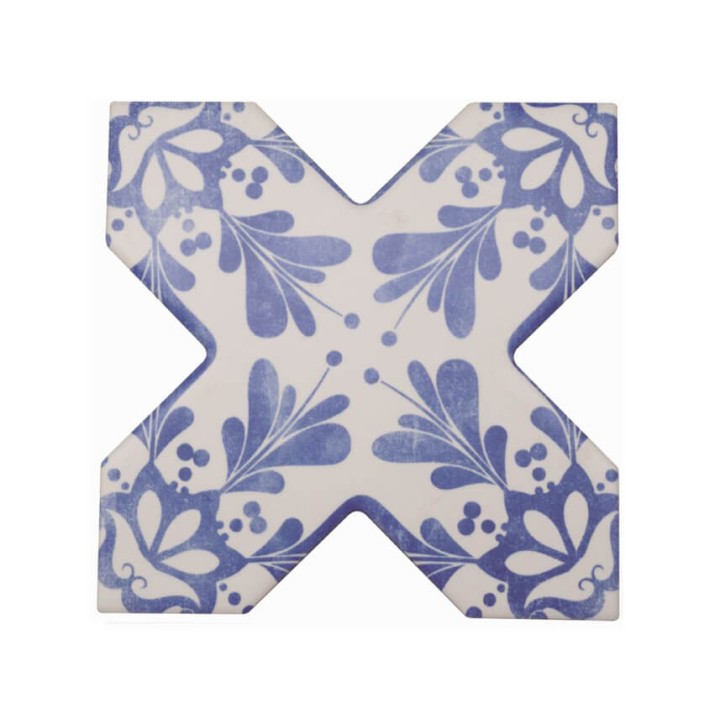 Декор Cevica Becolors Cross DEC. Stencil Electric Blue 13,2x13,2
