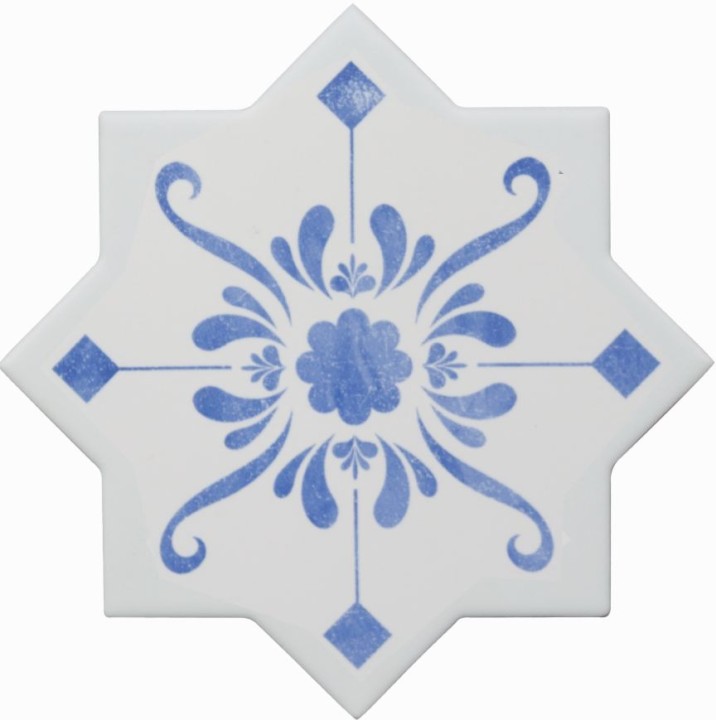 Декор Cevica Becolors Star DEC. Stencil Electric Blue 13,2x13,2