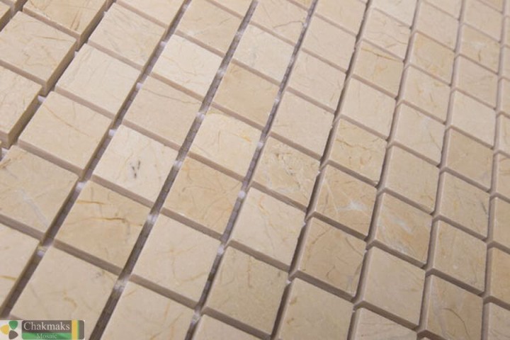 Мраморная Chakmaks Anatolian Stone 23x23 Мозаика из мрамора (23х23*10 мм) CREAM PINO — фото 3