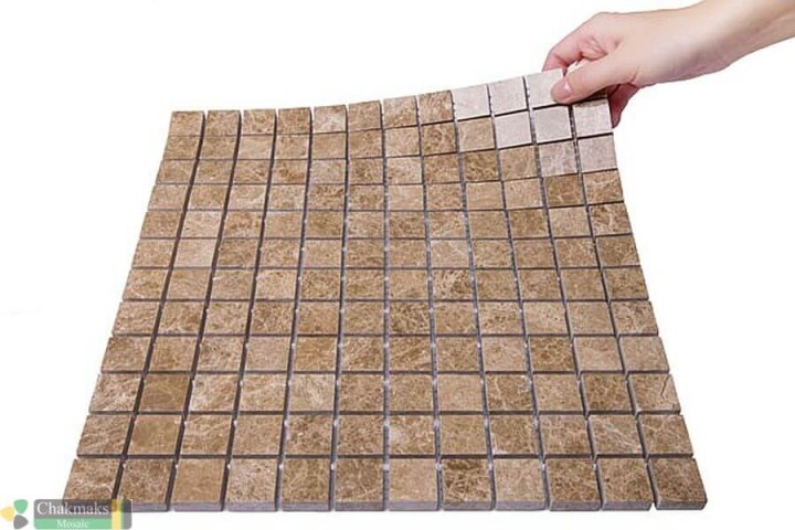 Мраморная Chakmaks Anatolian Stone 23x23 Мозаика из мрамора (23х23*10 мм) EMPERADOR LIGHT — фото 2