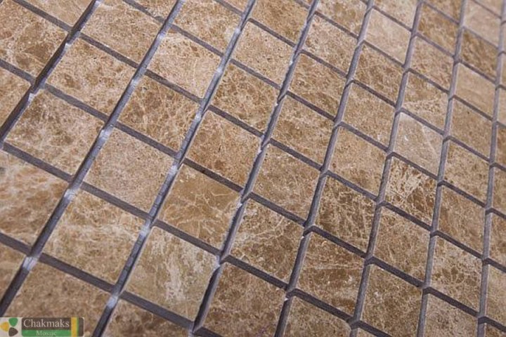 Мраморная Chakmaks Anatolian Stone 23x23 Мозаика из мрамора (23х23*10 мм) EMPERADOR LIGHT — фото 3
