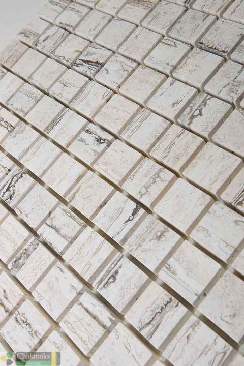 Мраморная Chakmaks Anatolian Stone 23x23 Мозаика из мрамора (23х23*10 мм) VANILLA WOOD — фото 3