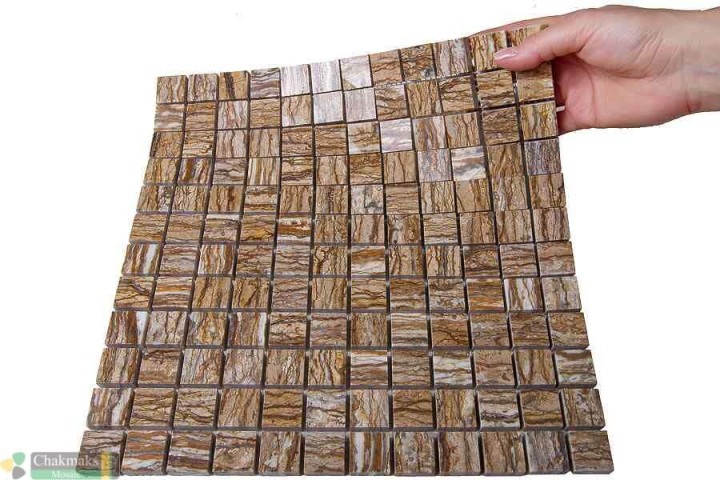 Мраморная Chakmaks Anatolian Stone 23x23 Мозаика из мрамора (23х23*10 мм) WILD WOOD — фото 2