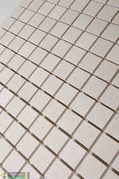 Каменная Chakmaks Anatolian Stone 23x23 Мозаика из травертина (23х23*10 мм) GINGER — фото 3