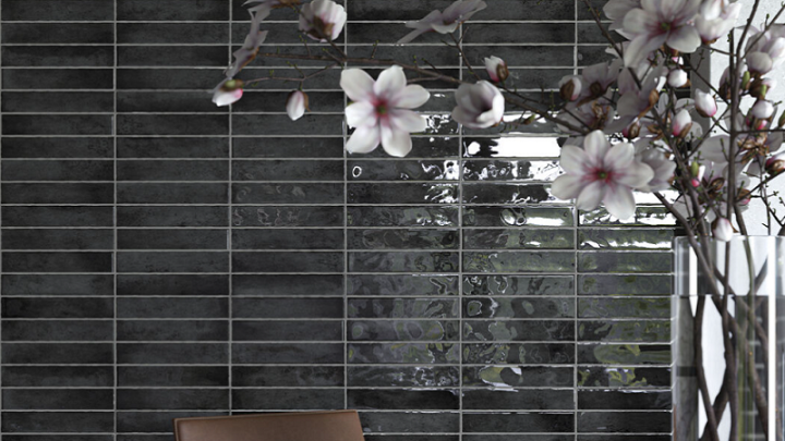 Cifre Настенная плитка Kalon Grey Brillo 5х25 серая глянцевая — фото 3