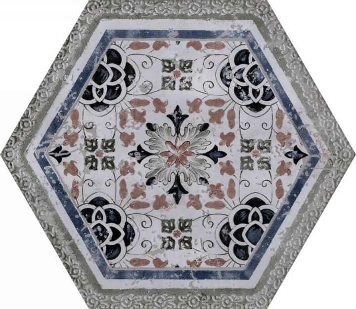 Напольная Cir Serenissima Fuoritono Esagona Fuorimaiolica S/6 24x27,7 — фото 4