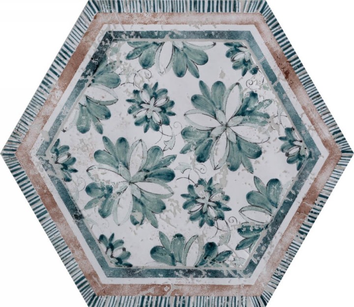 Напольная Cir Serenissima Fuoritono Esagona Fuorimaiolica S/6 24x27,7 — фото 6