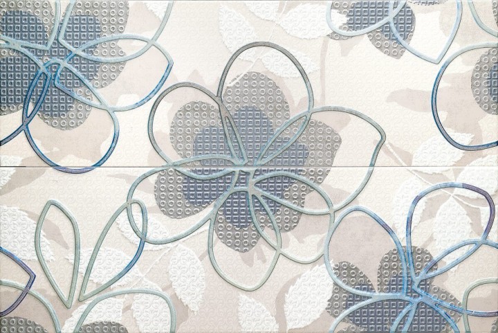 Декор Colorker District Dec. Alhena Moon/Denim (из 2-х шт) 50x75