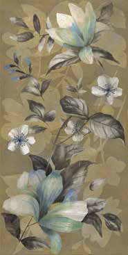 Декор Dado Ceramica Wallpapers Керамогранит 303952 Fiore Oro Rett (4 pcs mix) 60х120 — фото 2