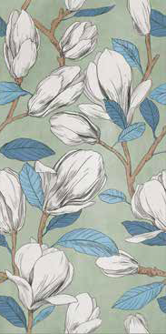 Декор Dado Ceramica Wallpapers Керамогранит 303953 Magnolia Rett (2 pcs mix) 60х120 — фото 3