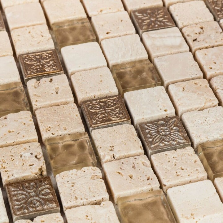 Миксы Миксы из стекла и камня Мозаика DAO-54 30x30 — фото 3