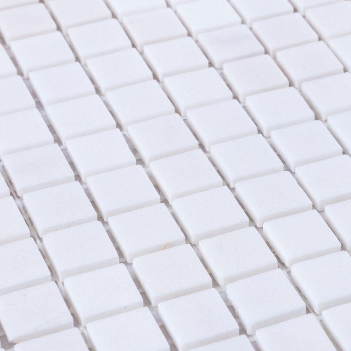 Каменная Мозаика из камня Мозаика DAO-608-15-4 Snow White 30х30 — фото 2