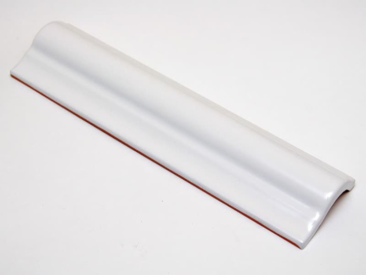 Бордюр Biselado / Liso 10x20 Dar Ceramics Moldura Antigua Blanco Brillo 5x20 — фото 2