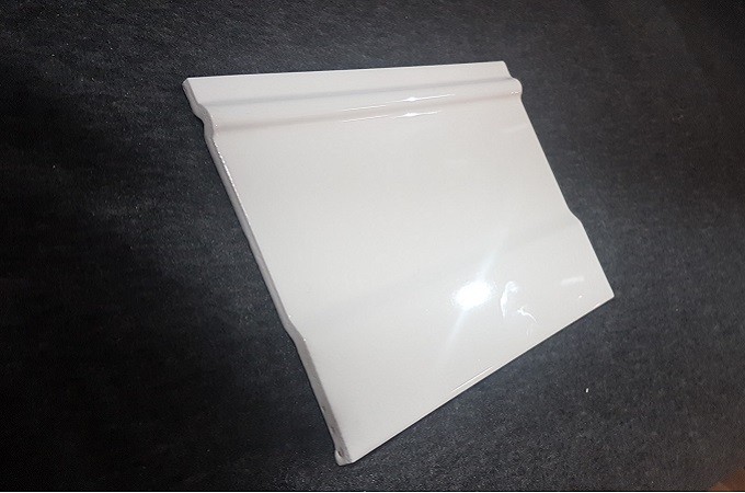Плинтус Biselado / Liso 10x20 Dar Ceramics Zocalo Blanco Brillo 15x20 — фото 2