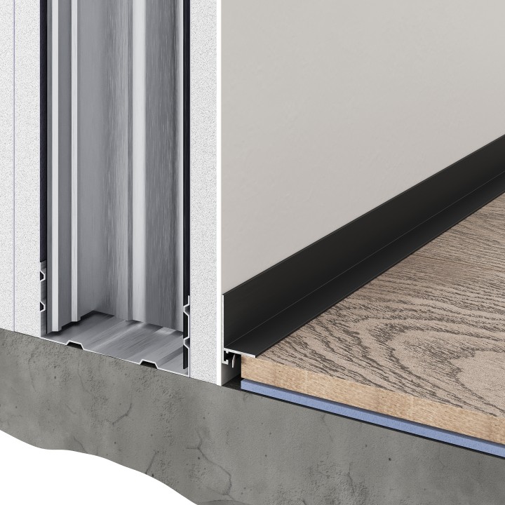Плинтусы напольные Decaro Микроплинтус Microplinth Микроплинтус ML15A Анодированный бронзовый браш 200 — фото 2